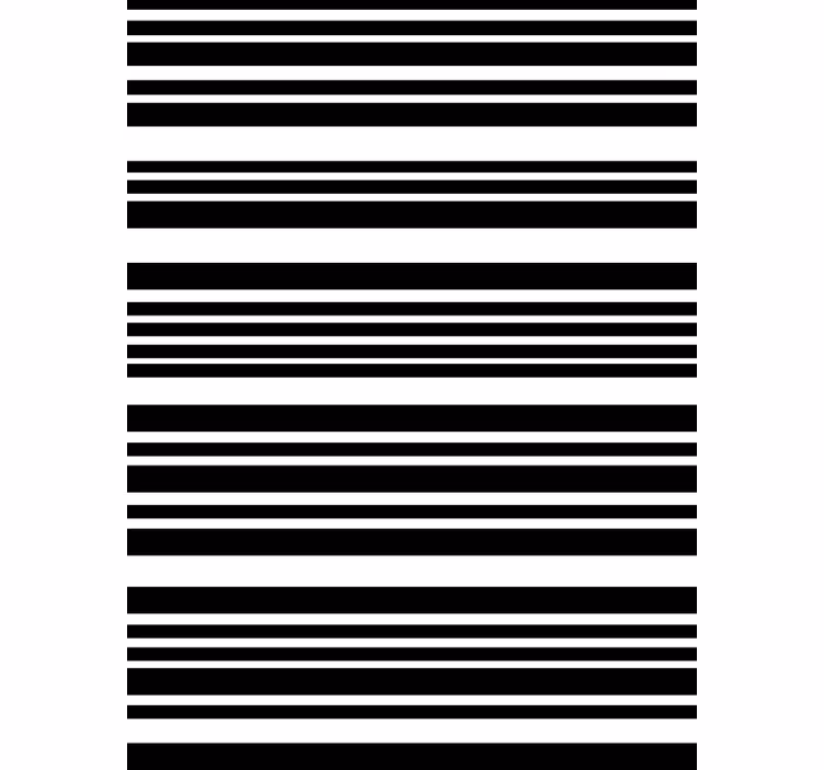 Black striped office Elegant blind - TenStickers