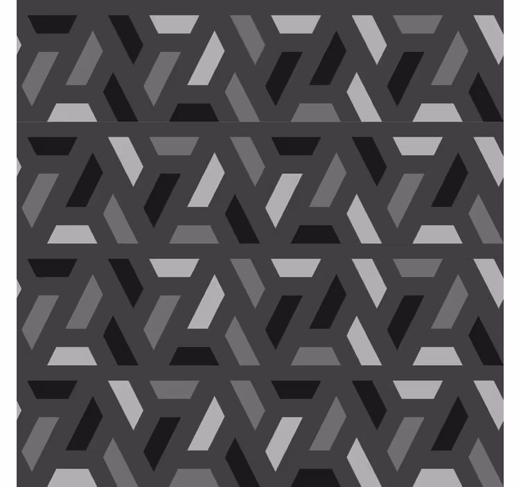 geometric triangles black tones Living room blind - TenStickers