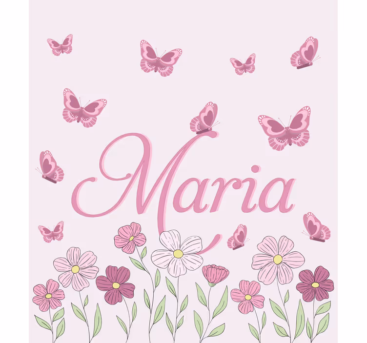 Flowers and butterflies customise roller blind - TenStickers
