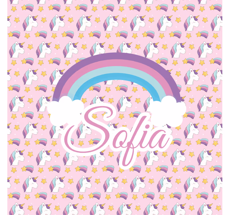 Unicorn pattern customise roller blind - TenStickers