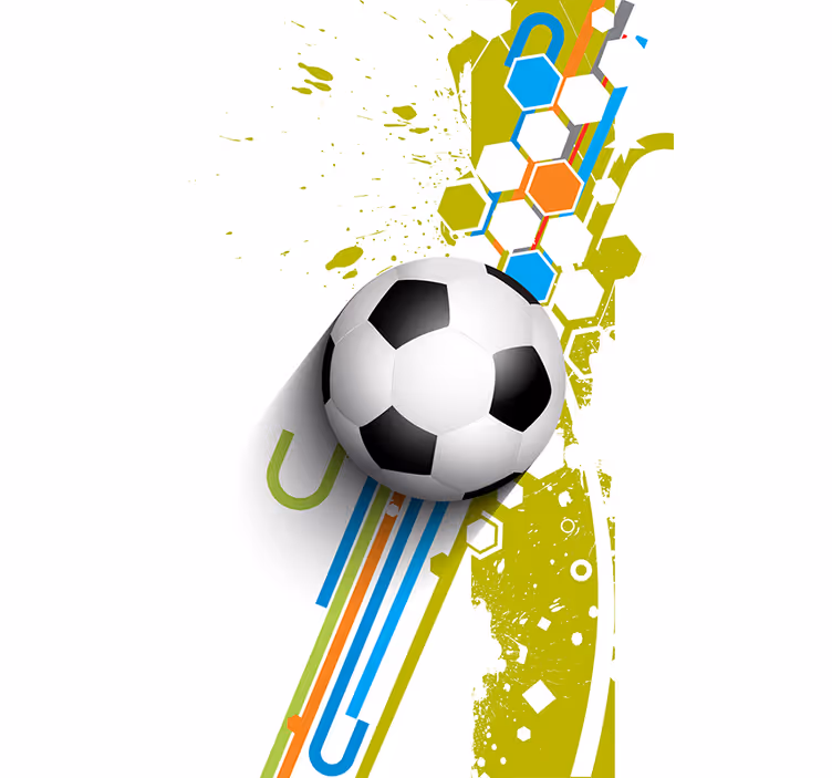 in action soccer roller blind - TenStickers