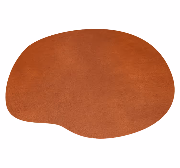 brown leather texture placemat - TenStickers