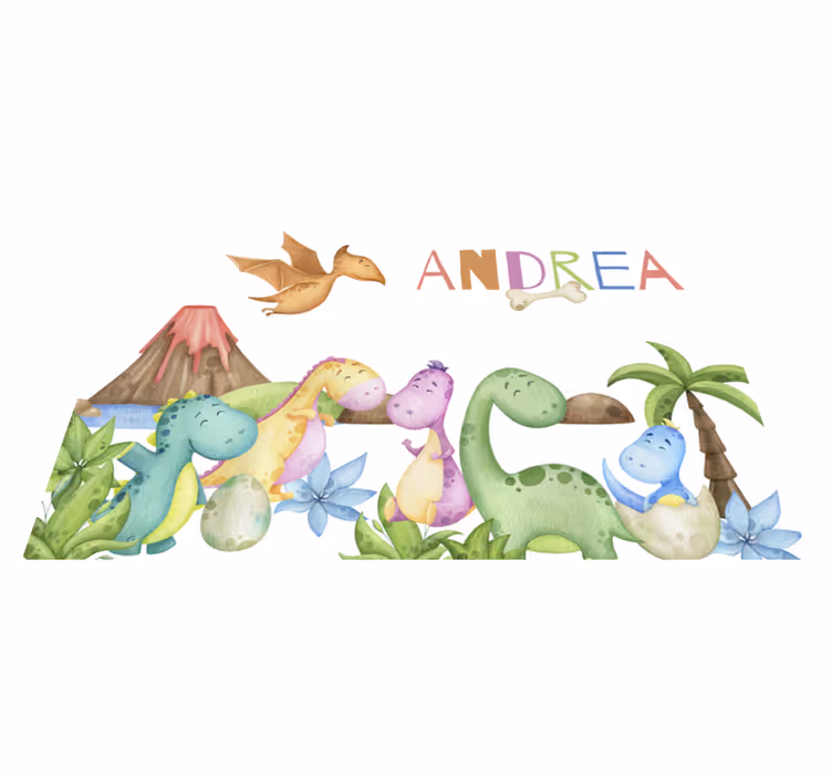 Jurassic scene personalisable placemats - TenStickers