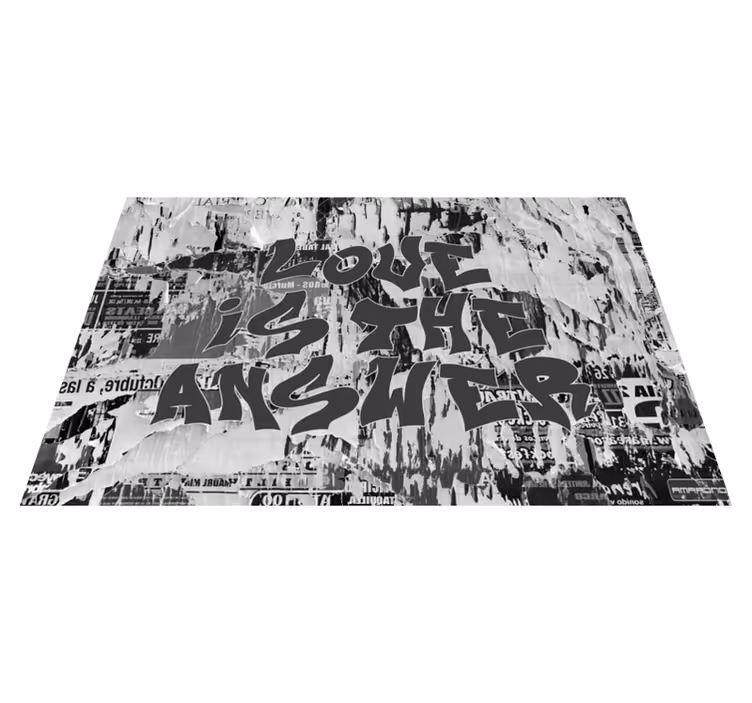Placemat with quote live laugh love - TenStickers
