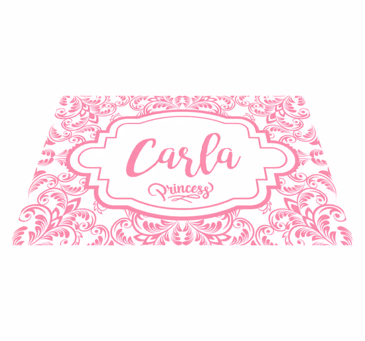 Customisable name for princess name placemats - TenStickers