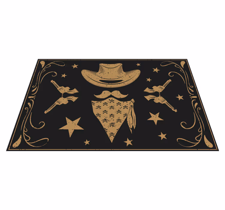 Original placemats cowboy inspired designs - TenStickers