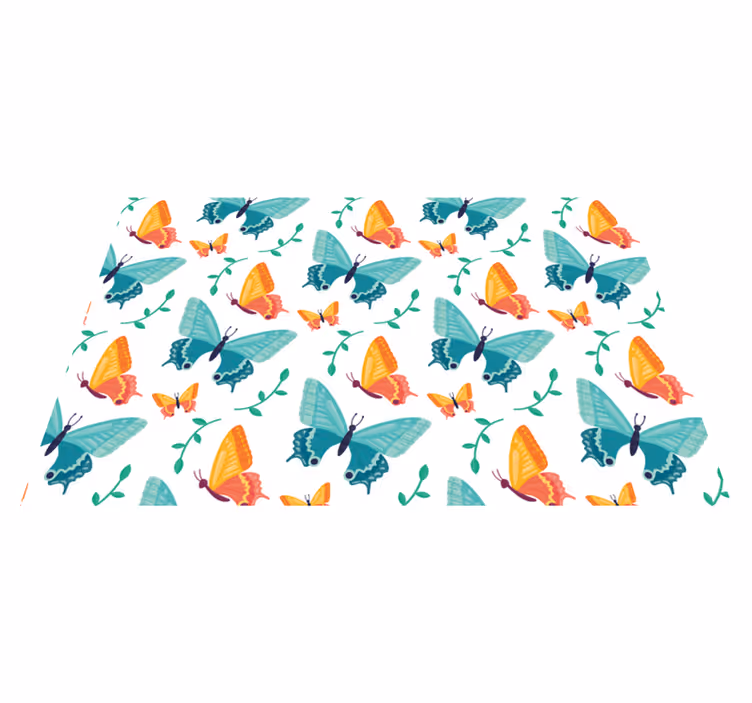 Bicolor Butterflies butterfly placemats - TenStickers