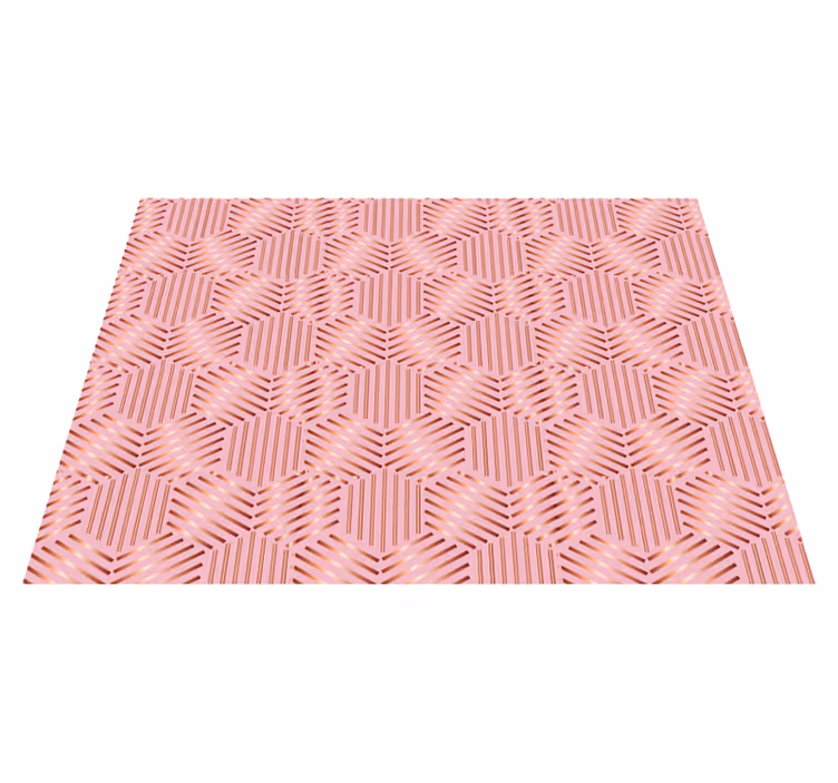 Metalic hexagon  modern placemats - TenStickers