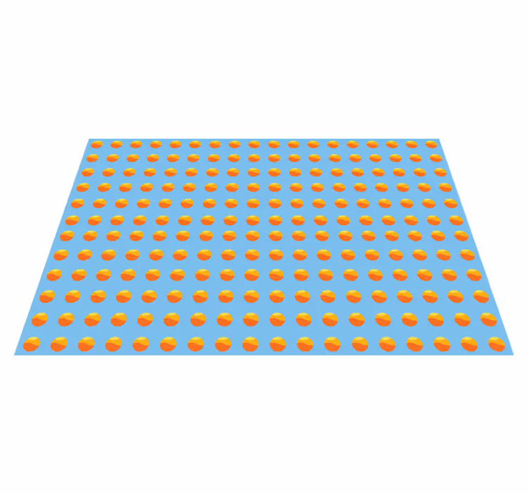 Modern placemats colorful circular designs - TenStickers