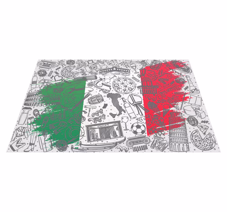Original placemats italian culinary design - TenStickers
