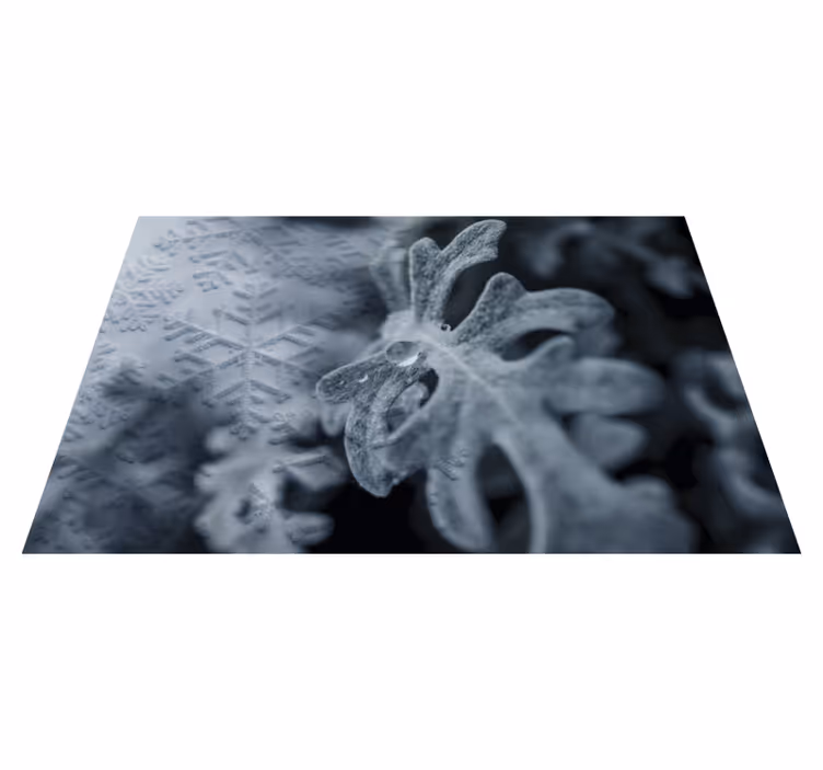 Placemat with elegant snowflake designs - TenStickers
