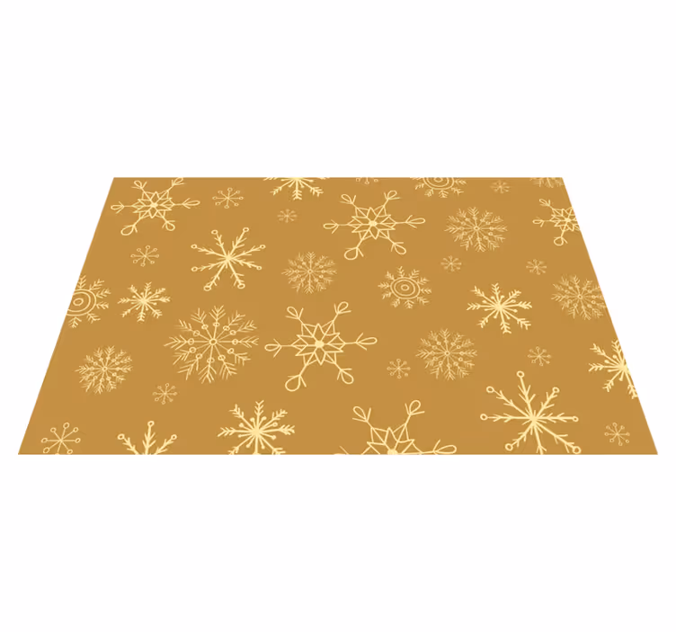 Christmas placemats with snowflake pattern surface - TenStickers