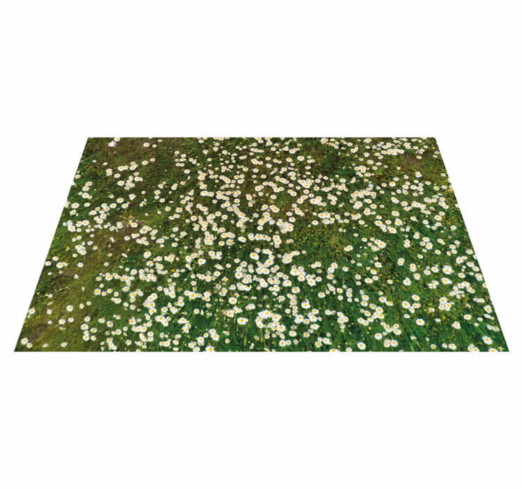 flower meadow rectangular vinyl placemats - TenStickers
