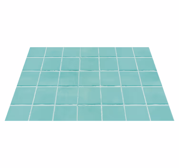 Placemat turquoise tiled surface - TenStickers