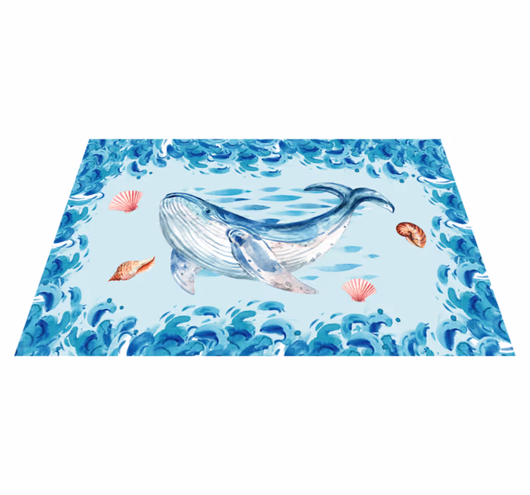 Original placemats whale sea elements - TenStickers