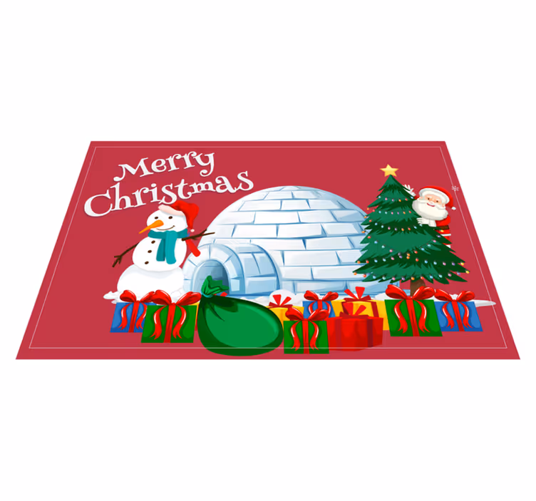 Christmas placemats for a festive holiday scene - TenStickers