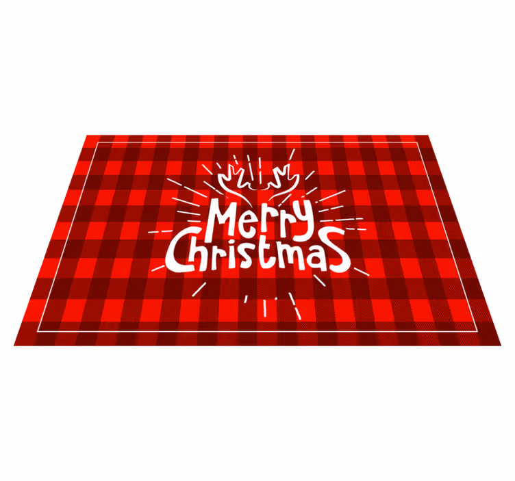 Geometric figures pattern Christmas placemats - TenStickers
