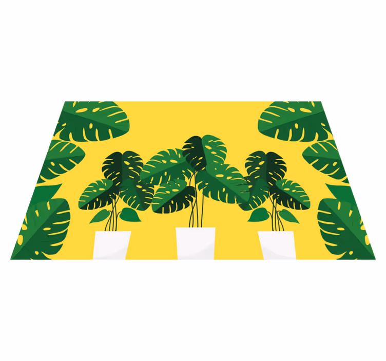 Modern placemats in lively leafy design - TenStickers