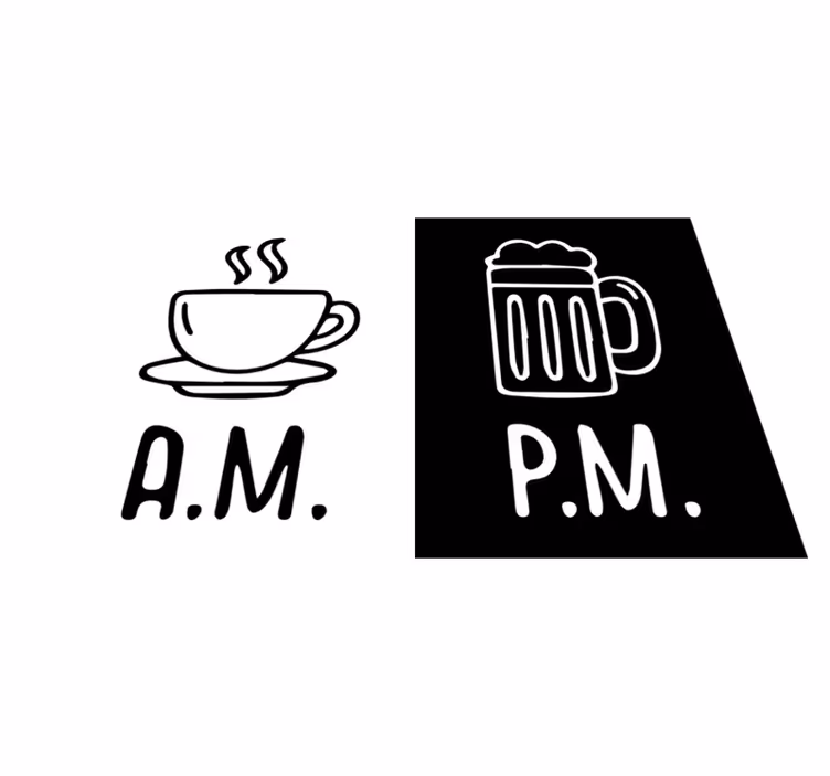Coffee and beer restaurant placemats - TenStickers
