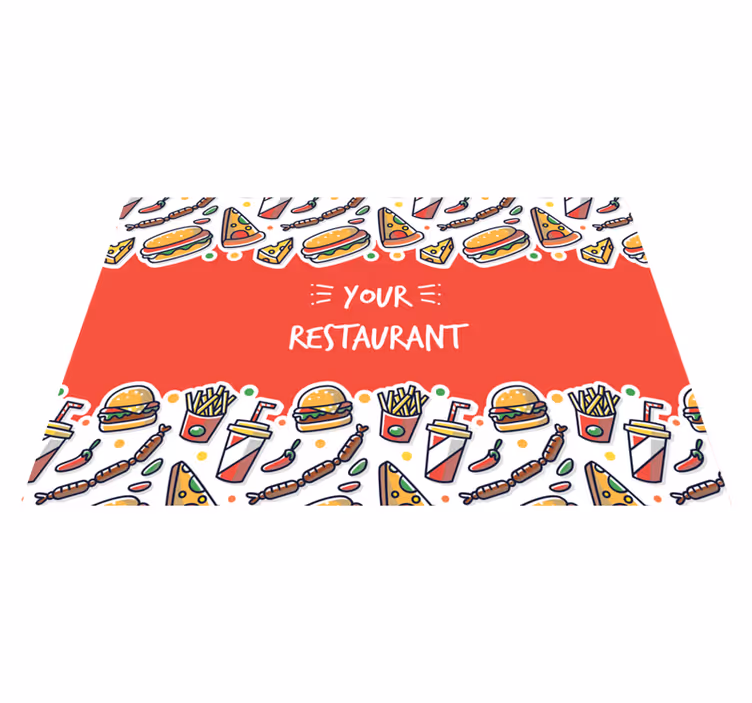 Original placemats featuring culinary artwork - TenStickers