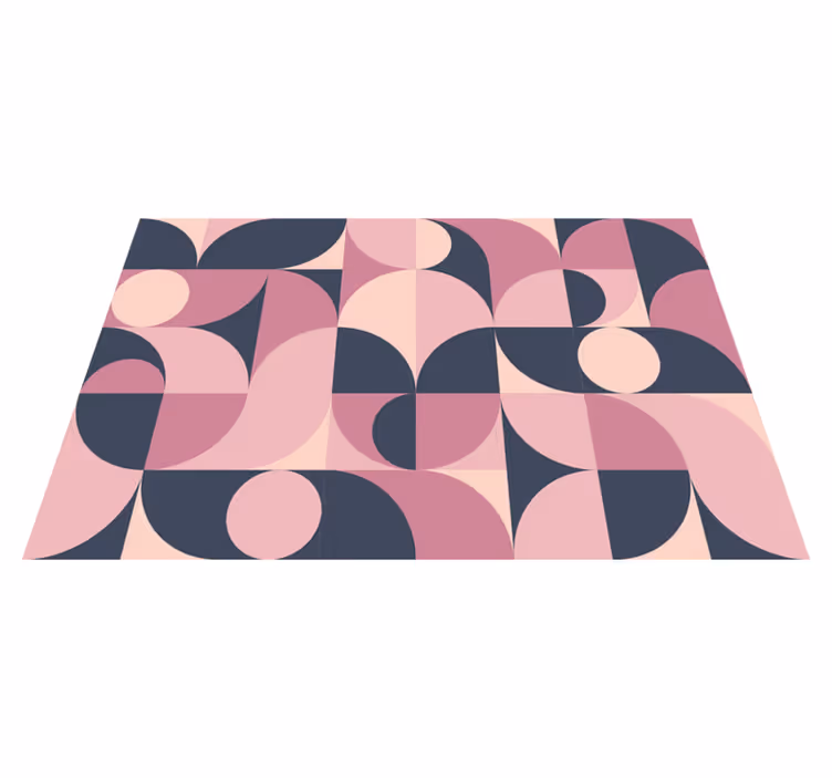 Geometric pink pastel modern placemats - TenStickers