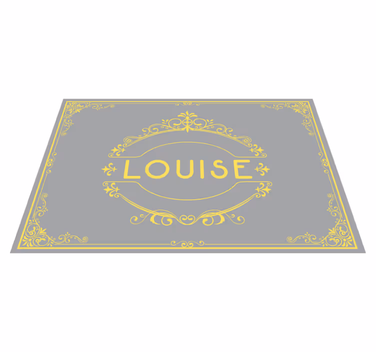 Personalizable placemats elegant name display - TenStickers