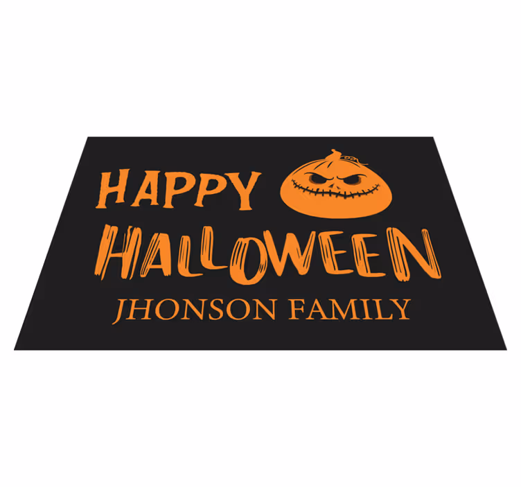 Halloween placemat for family greetings - TenStickers