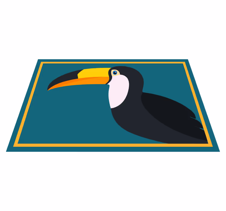 Original placemats stylized toucan head design - TenStickers