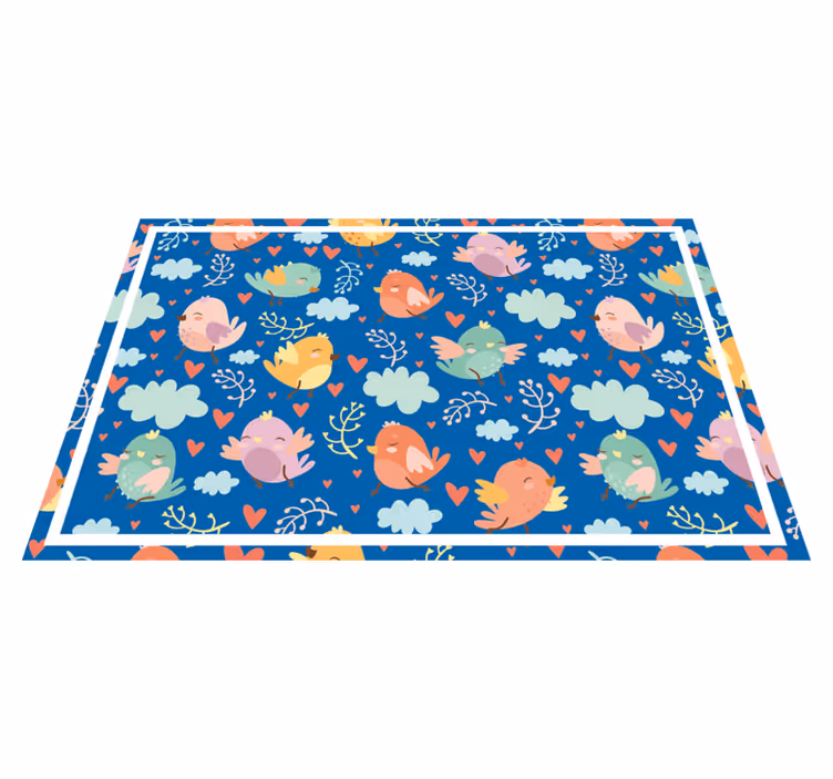 Children placemats with colorful bird patterns - TenStickers