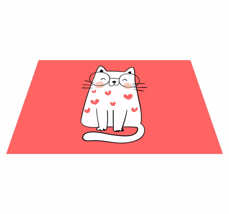 Children placemats adorable cat design - TenStickers