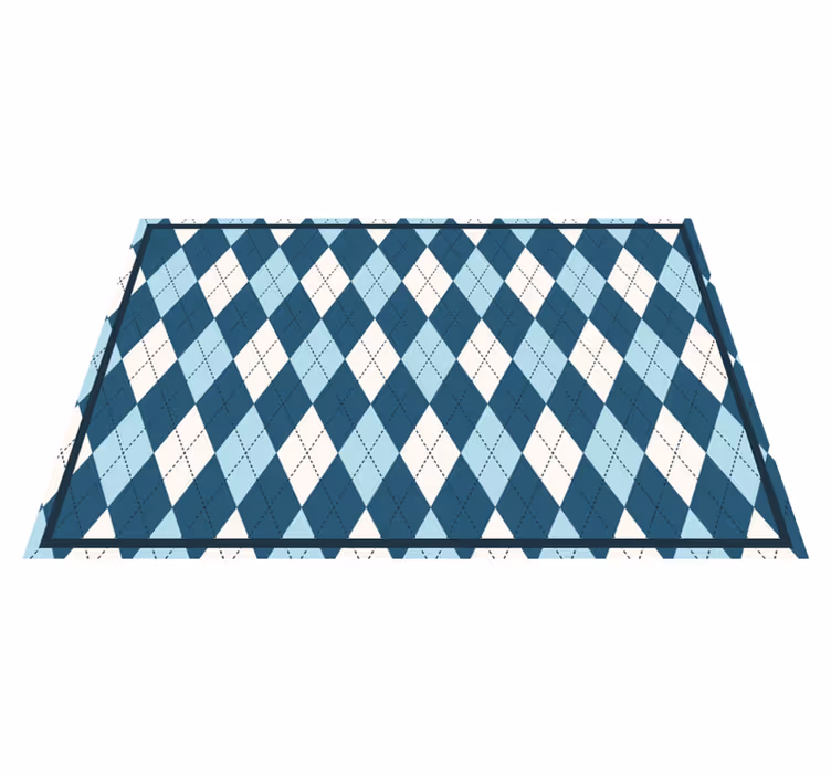 Modern placemats in harlequin pattern style - TenStickers