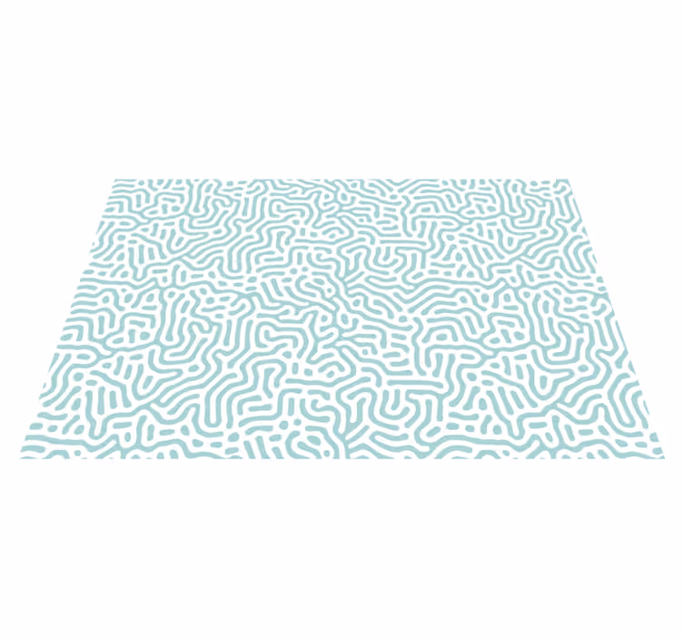 Green white nature pattern original placemats - TenStickers