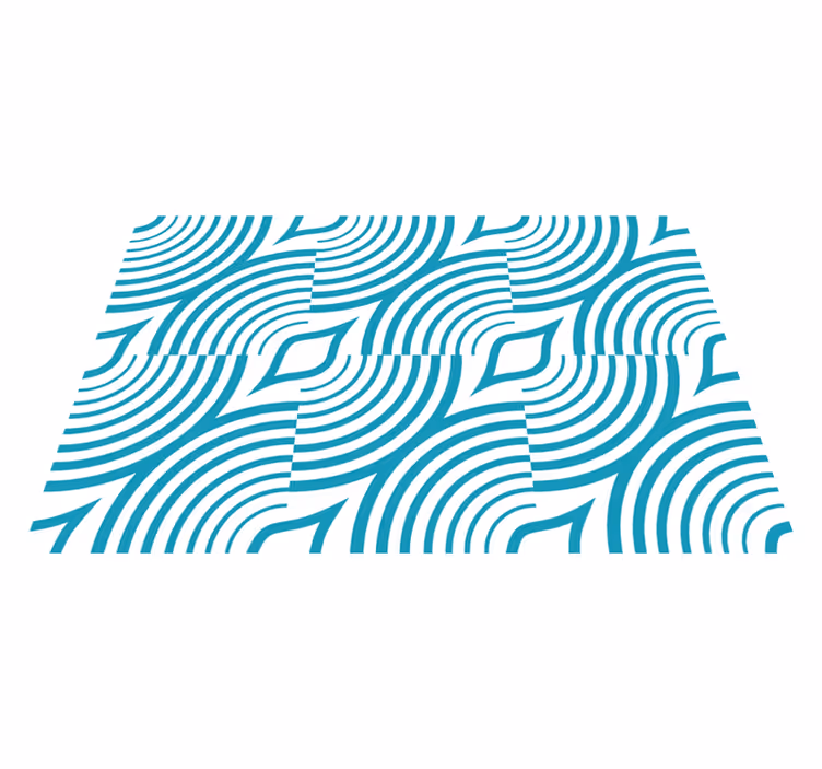 Curved Wave Pattern modern placemats - TenStickers