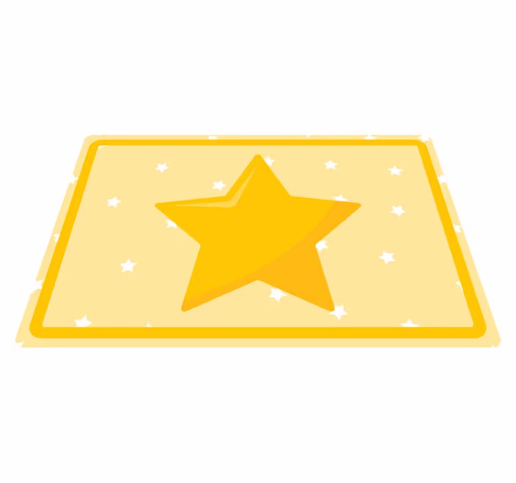Colorful star shape children placemats - TenStickers