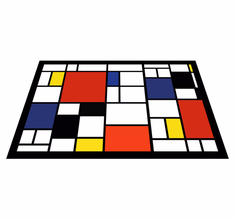 Abstract color blocks original placemats - TenStickers
