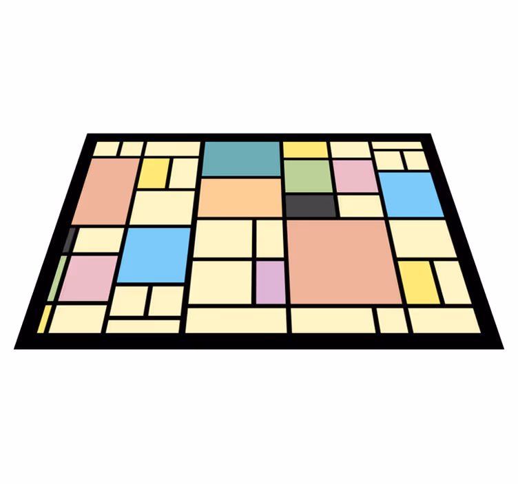 Modern placemats geometric abstract design - TenStickers