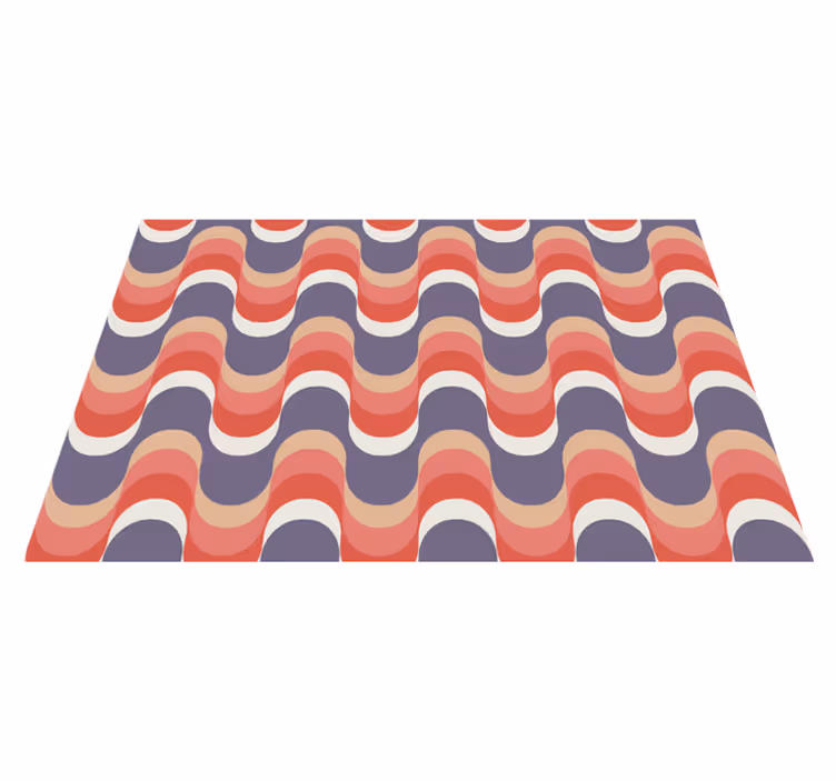 Modern placemats with wave pattern design - TenStickers