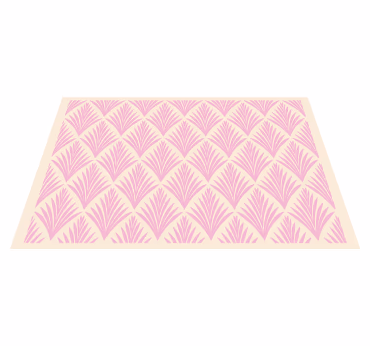 Textured leaf pattern placemat - TenStickers