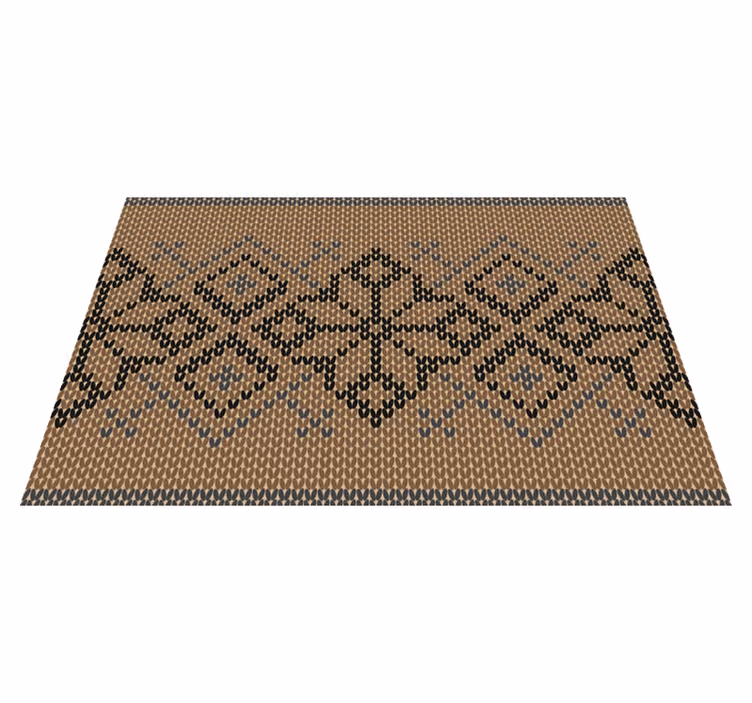 Geometric pattern with contrast placemat - TenStickers