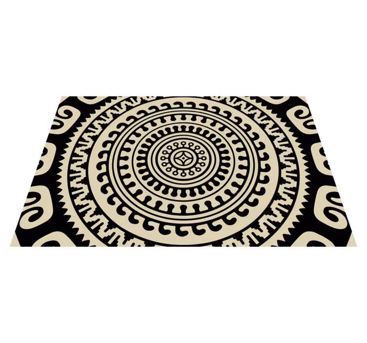 Circular patterned shapes placemat - TenStickers