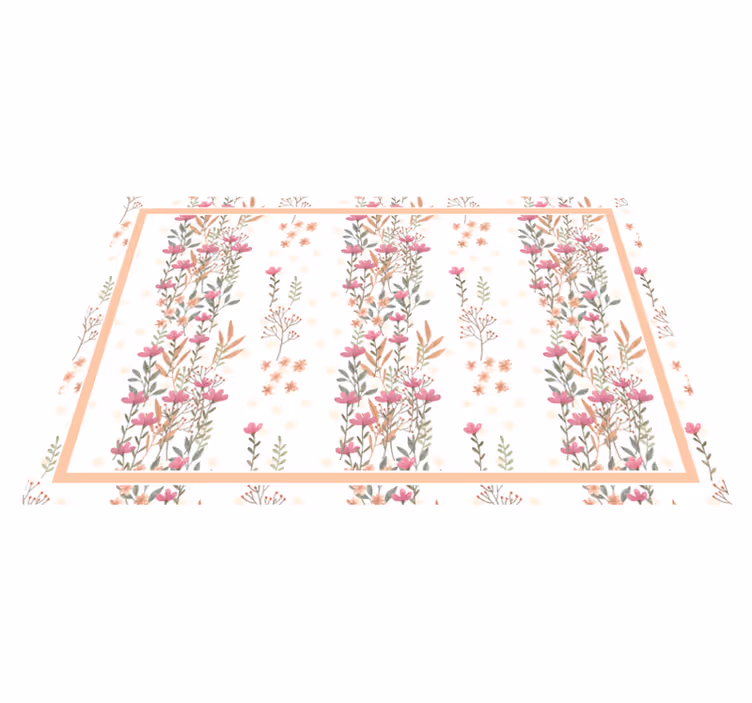 Botanical tall flowers elegant placemats - TenStickers