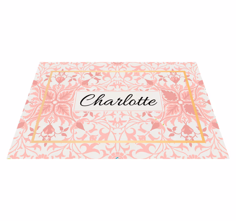 Personalisable placemats with custom botanical design - TenStickers