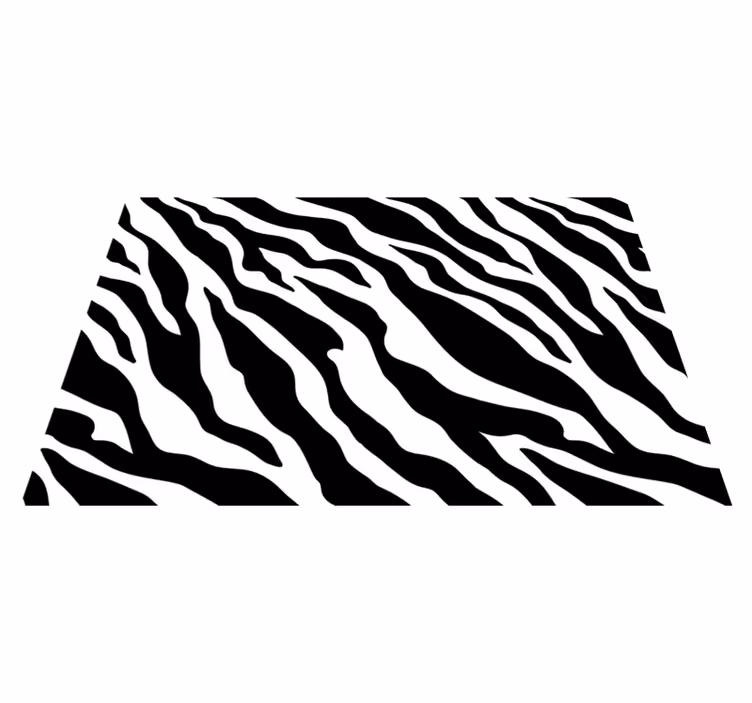 Zebra stripe pattern placemat - TenStickers