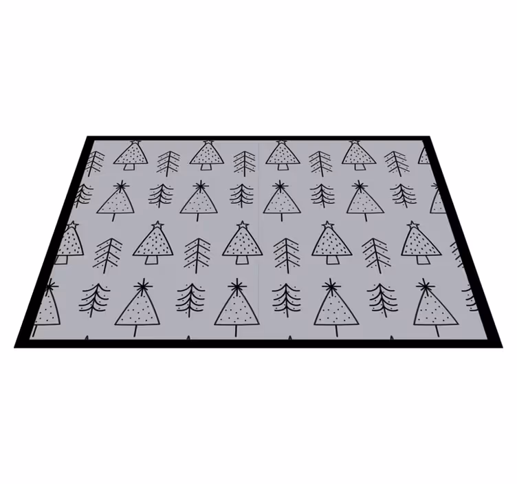 Christmas placemats with stylized christmas trees - TenStickers