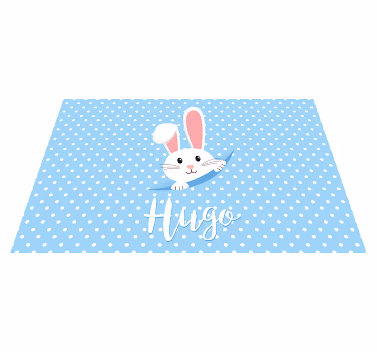 Children placemats with adorable bunny design - TenStickers