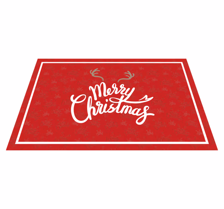 Christmas placemats joyful christmas greetings - TenStickers