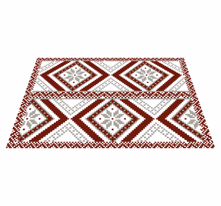 Geometric textured pattern placemat - TenStickers
