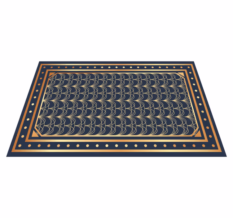 Modern art golden deco pattern placemats - TenStickers