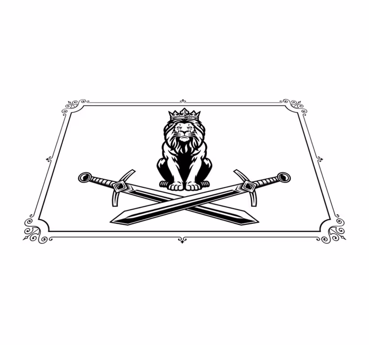 Original placemats lion king crest - TenStickers