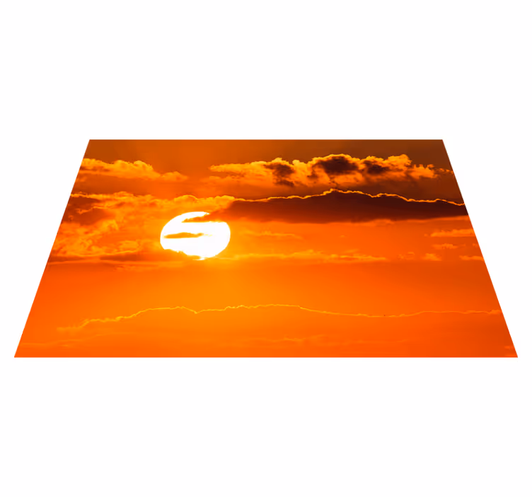 Modern placemats sunset sky scene - TenStickers